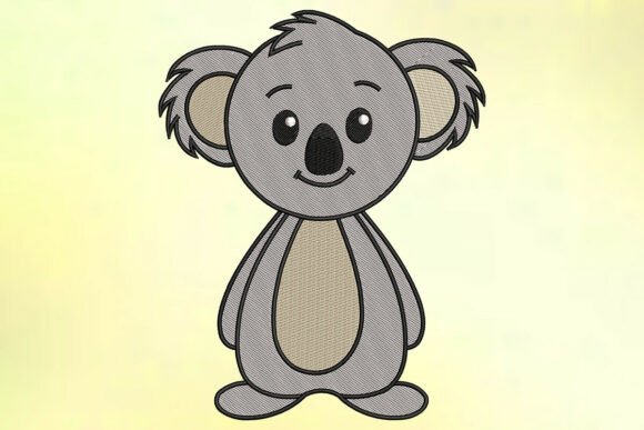 Download Cheerful Koala Embroidery Design - Cheerful Collection