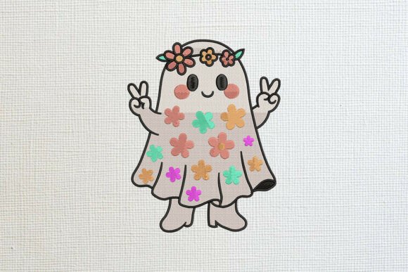 Download The Cheerful Ghost Embroidery - Cheerful Collection