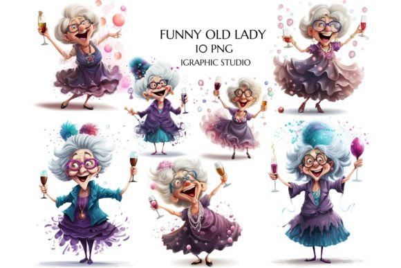 Download Happy Dancing Women, Cheerful Old Lady - Cheerful Collection