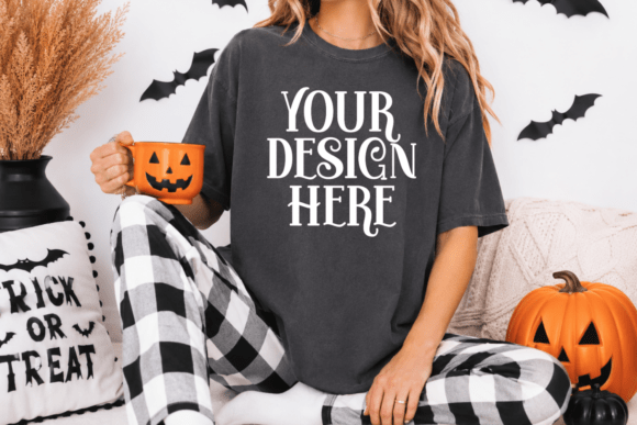Download Halloween Comfort Colors 1717 Mockup - Premium Resources